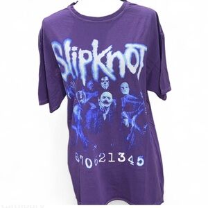 Slipknot Purple Graphic T-Shirt
